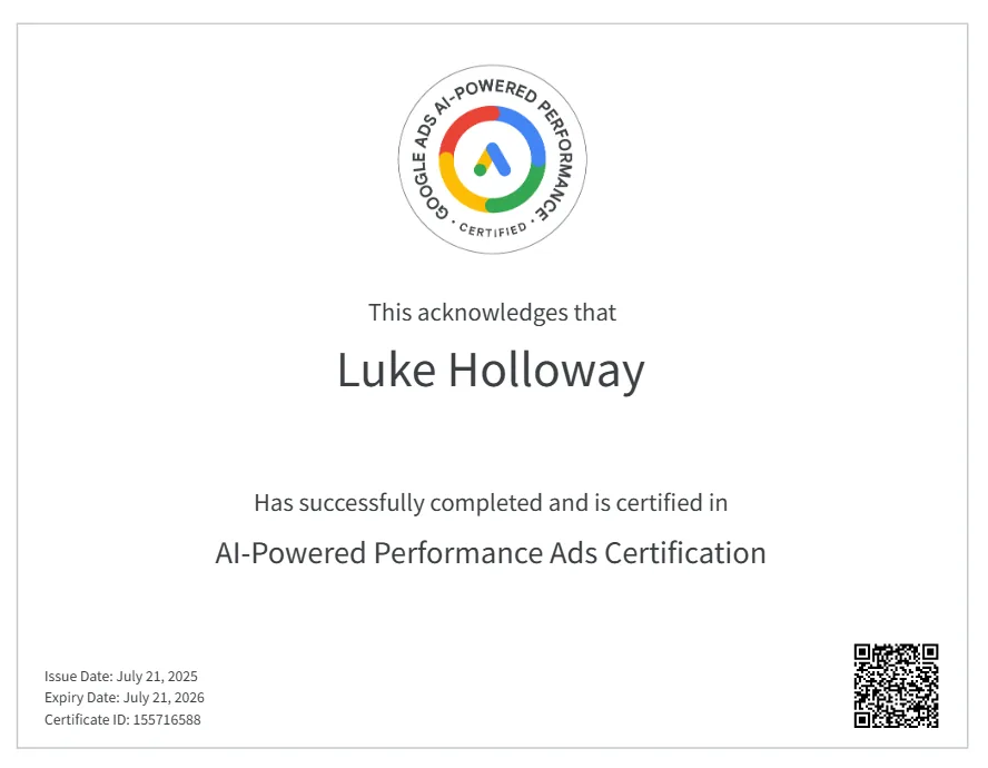 Screenshot of award or achievement