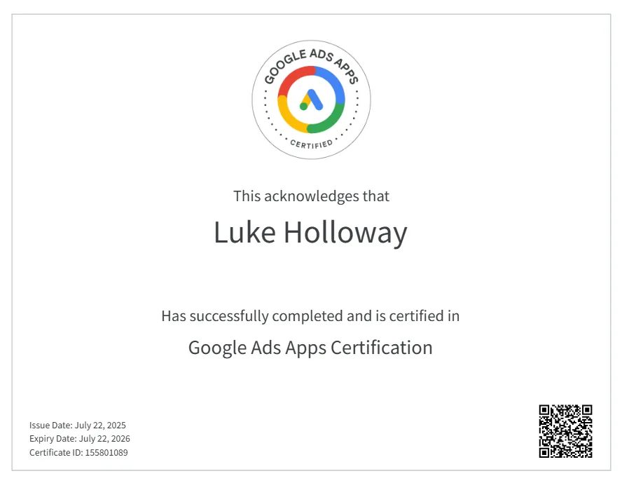 Screenshot of award or achievement