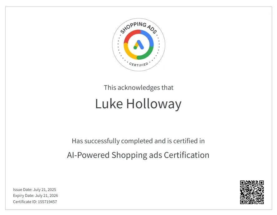 Screenshot of award or achievement